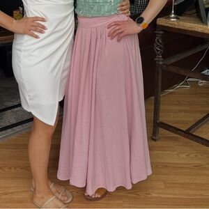 Blu Pepper Pink Textured Pull-On Skirt